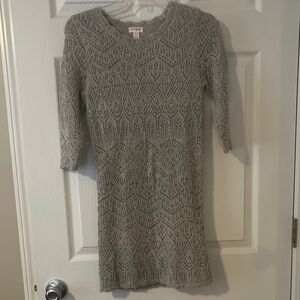 Gray Knit Dress